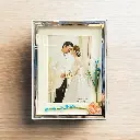 Table top Photo Frame with Crystal Design and USB Power – Perfect for Romantic Gifts, Weddings, and Anniversaries