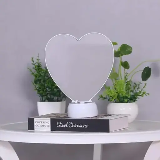 Heart shaped magic mirror