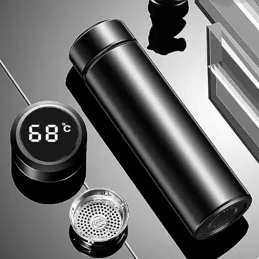 Stainless Steel Water Bottle with Led Temperature Display