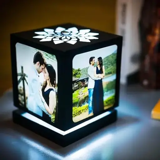 Customized Rotating Table Lamp 4*4 inch 